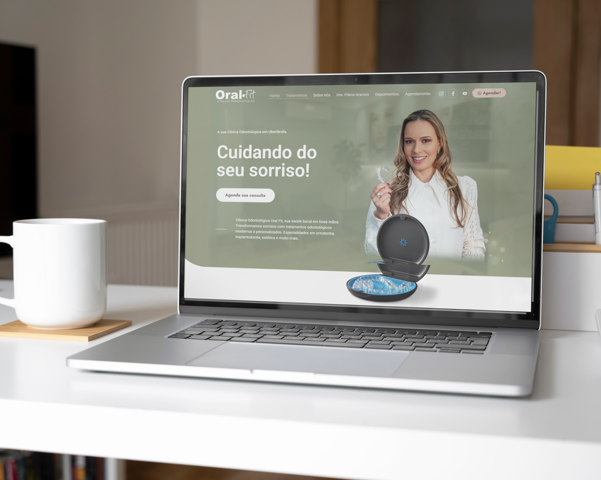 Site Profissional de dentista Oral-Fit em uberlândia